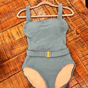 Hermoza Womens One-Piece Swimsuit in Sea blue